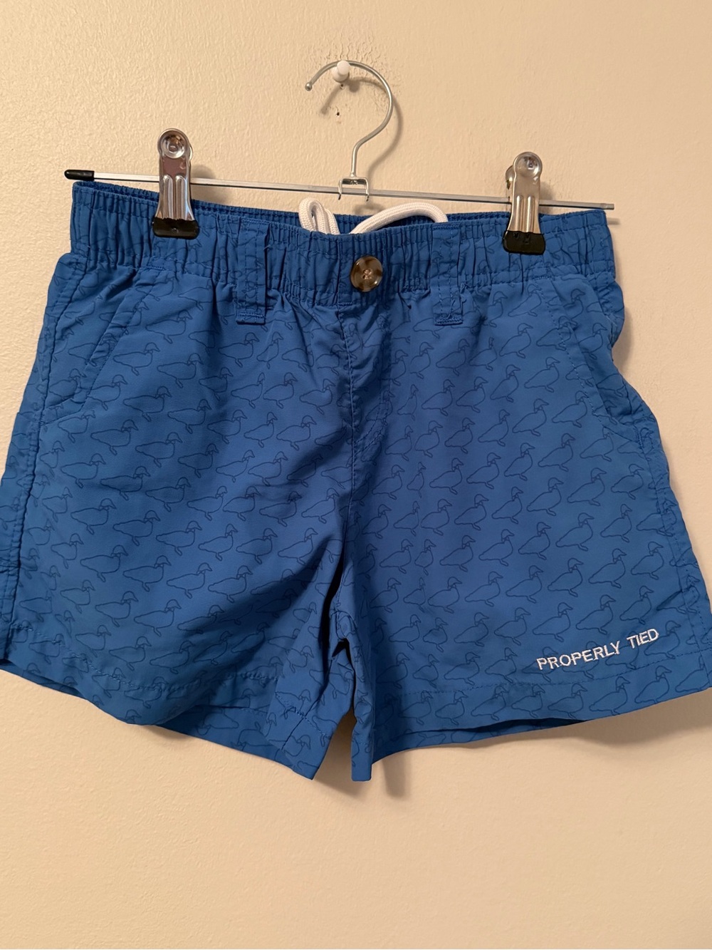 Properly Tied Blue Logo Mallard Shorts